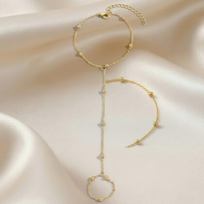 Golden Balls Thin Hand Chain