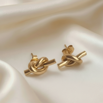 Vintage Elegant Knot Stud Earrings