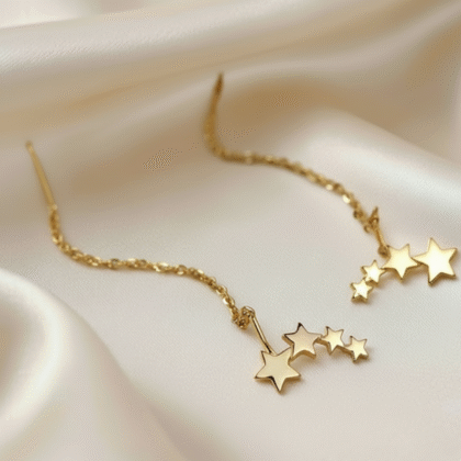 AIVEO Stars Gold Plated Earrings