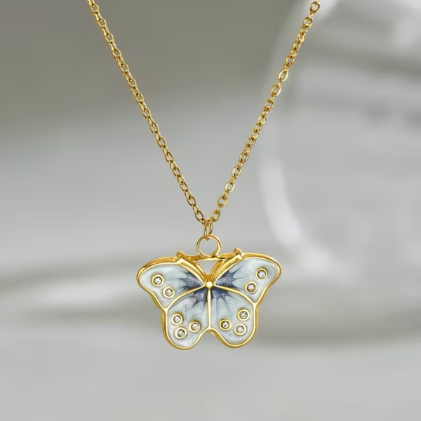 Butterfly Pendant Necklace - Image 3