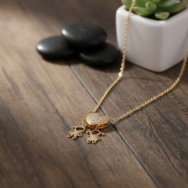 Boy And Girl Pendant Necklace - Image 3