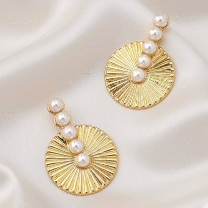 Elegant Faux Pearl Drop Earrings - Chic