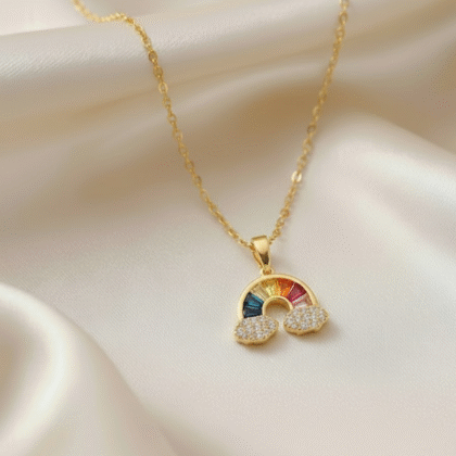 Rainbow Pendant Necklace