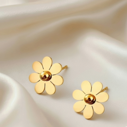 Anti-Fade, Comfortable And Versatile Earrings Golden Plated