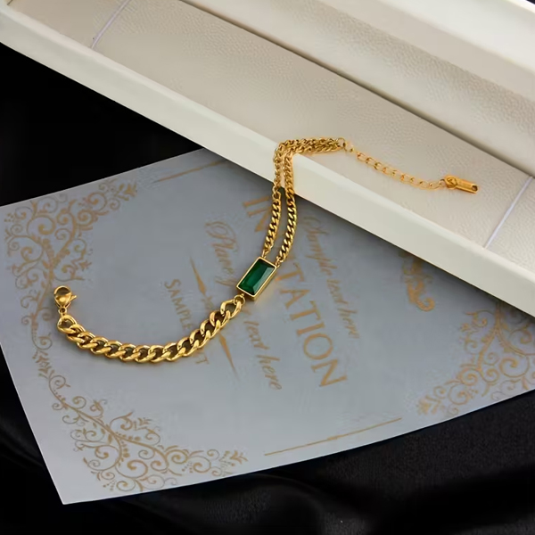 Verdant Duality Chain Bracelet - Image 3