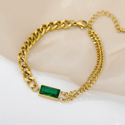 Twisted chain bracelet