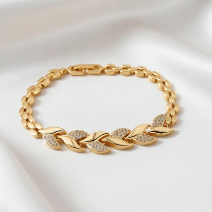 Zircon Bloom Chain Bracelet
