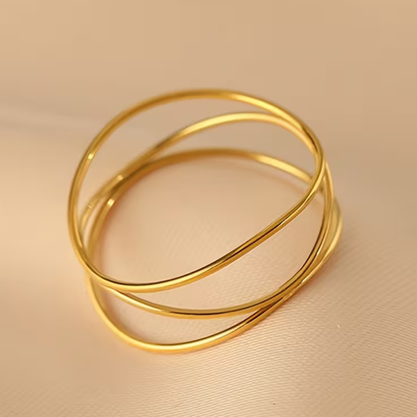 Interwoven line ring - Image 3
