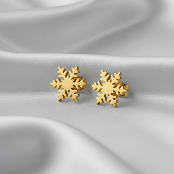 Lucky Clover Earrings Bohemian Style Golden-Tone - Image 3