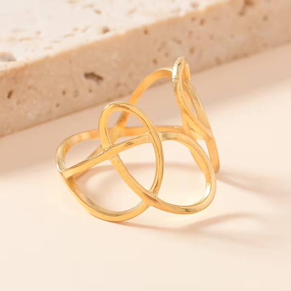 Wave Inspired Open Ring - Image 3