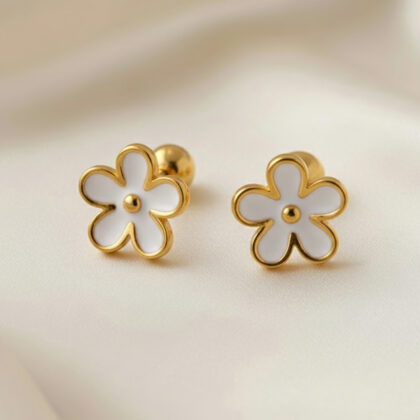 Stylish Sweet Drop Crafted Floral Earrings