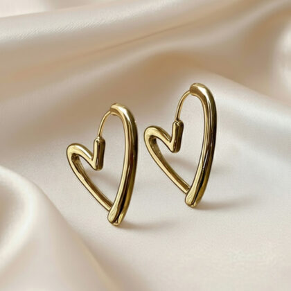 Hypoallergenic Heart-Shaped Earrings