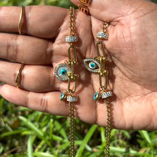 Evileye Charms Chain Bracelet - Image 3