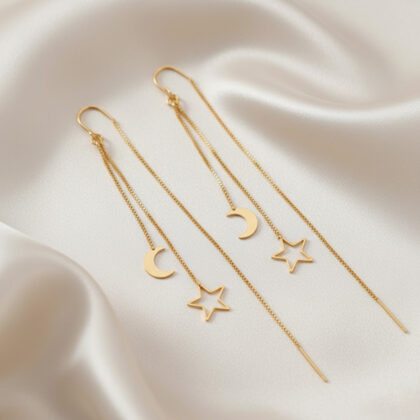 Hypoallergen Golden star tassel earrings comfortable