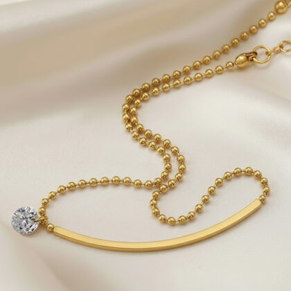 Anklet With Cubic zirconia Pendant